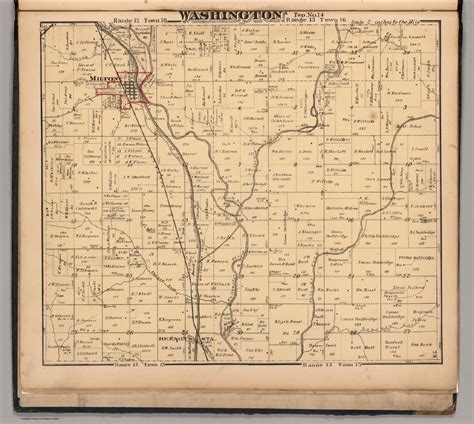 Washington Township, Wayne County, Indiana. - David Rumsey Historical ...