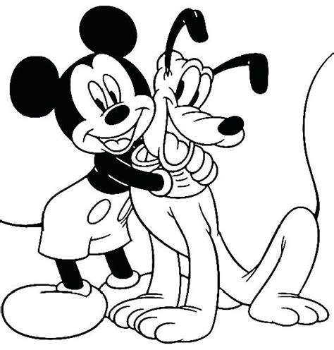 Mickey Mouse And Pluto Coloring Pages at GetColorings.com | Free printable colorings pages to ...