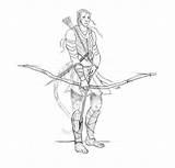 Female Archer Coloring Pages sketch template