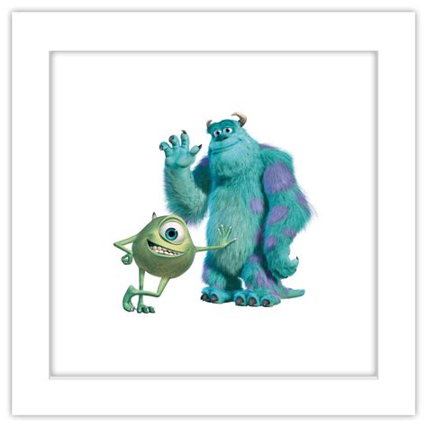 Disney Pixar Monsters Inc. Mike Sully Boo Color drawing sketch signed ...