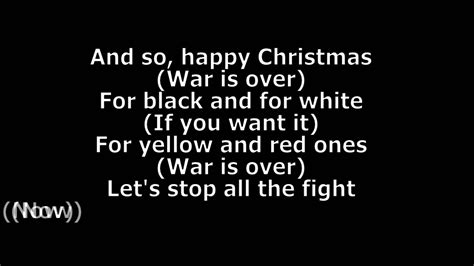 John Lennon - Happy Xmas [War Is Over] Lyrics HD Chords - Chordify