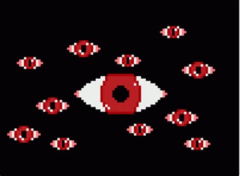 Red Eyes Darkness GIF - RedEyes Darkness Blink - Discover & Share GIFs | Pixel art, Creepy ...