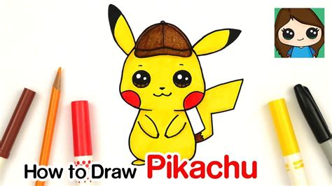 How to Draw Pokémon Detective Pikachu - YouTube