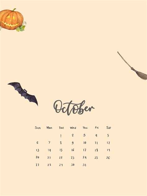 October calendar