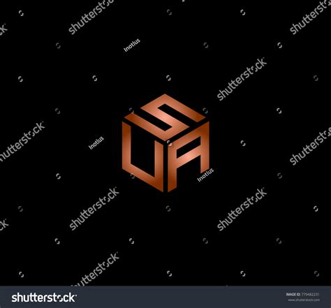 Letter Sua Logo Three Letter Icon Stock Vector (Royalty Free) 779482231