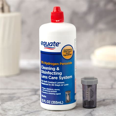 Buy Equate 3% Hydrogen Peroxide Cleaning & Disinfecting Lens Care System, 12 fl oz Online at ...