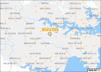 Burwood (Australia) map - nona.net