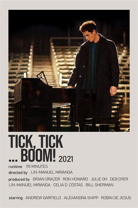 Tick, Tick... BOOM! Minimalist Movie Polaroid Poster in 2022 | Film ...