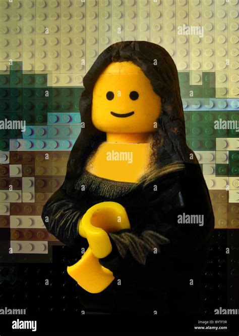 Mona Lisa by Leonardo da Vinci LEGO ART Ever wondered what happens if Stock Photo, Royalty Free ...