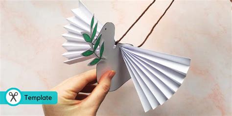 Dove Paper Craft Activity - Dove Template | Twinkl Crafts