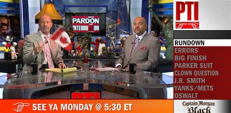 Tony Kornheiser offers insight into PTI’s “Goodnight, Canada” - ESPN ...