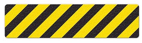 Hazard Stripe (6" x 24") Yellow/Black Anti-Slip Floor Tape