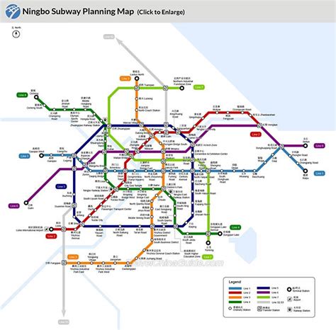 Ningbo Metro Maps: Rail Transit, Stations