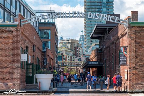 The Distillery District Toronto Canada Skyline | Royal Stock Photo