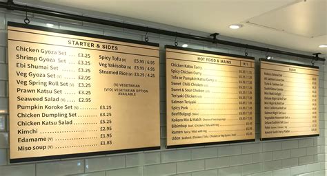 Menu Boards, Illuminated Menus, Menu Signs for restaurants & cafes UK ...