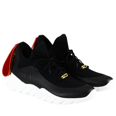 Shoes men Fendi | Sneakers Fendi Men Black | Sneakers Fendi 7E1089 4ST Giglio EN