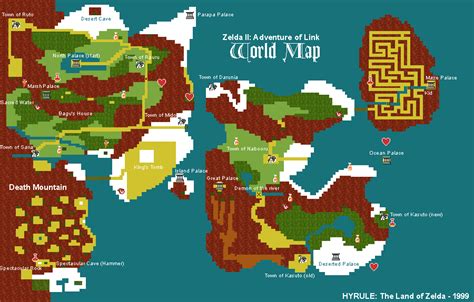 Adventure Of Link Overworld Map