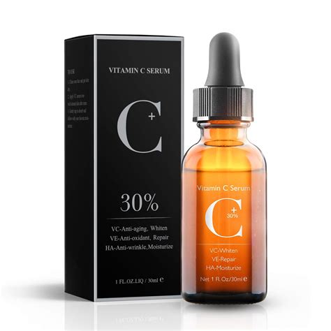 Buy 30% C Serum with Hyaluronic & VE for Face,Neck and Eye Serums | Anti-Aging, Anti-,Instant ...