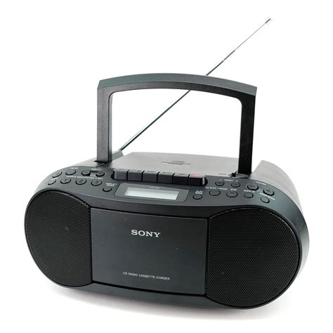 Sony Boombox Portable CD and Cassette Player With AM/FM Radio CFD-S70 black