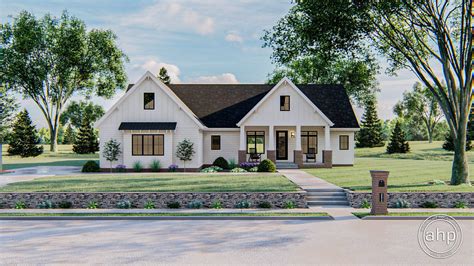 1 Story Modern Farmhouse Style House Plan | Arbor Ridge