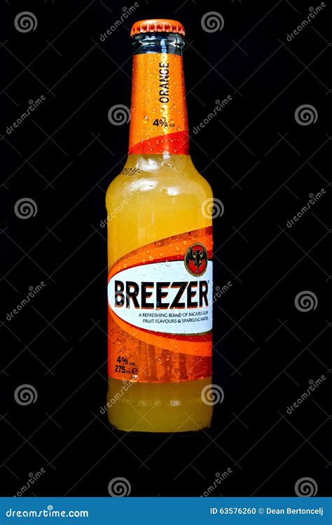 Bacardi Breezer Orange Bottle Editorial Image - Image of editorial, bacardi: 63576260