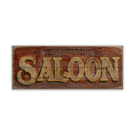 Saloon Sign - Old Wood Signs