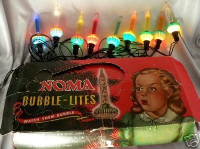 Vintage NOMA BUBBLE LITES Christmas Lights & BOX -WORK! | #16417787