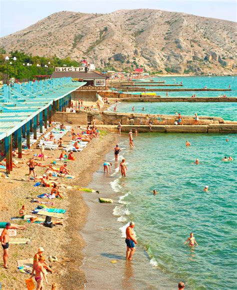 Crowded Beaches In Crimea Stock Photos, Pictures & Royalty-Free Images - iStock