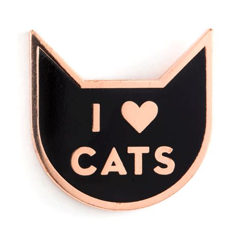 I Heart Cats Pin – These Are Things