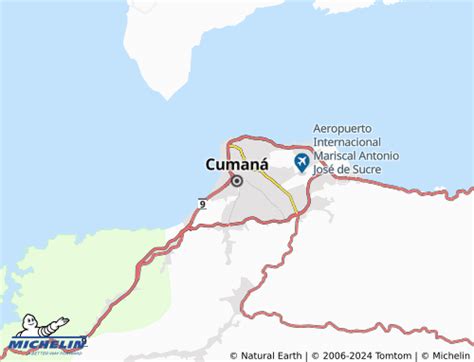 MICHELIN Cumaná map - ViaMichelin