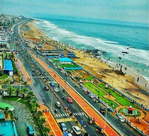 RK Beach Road Vizag | Beach road, Downtown photography, Natural landmarks