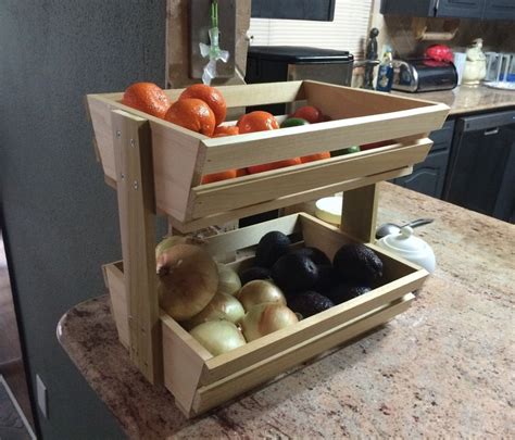 Easy Fruit/Veggie Holder | Woodworking projects that sell, Woodworking projects, Easy ...