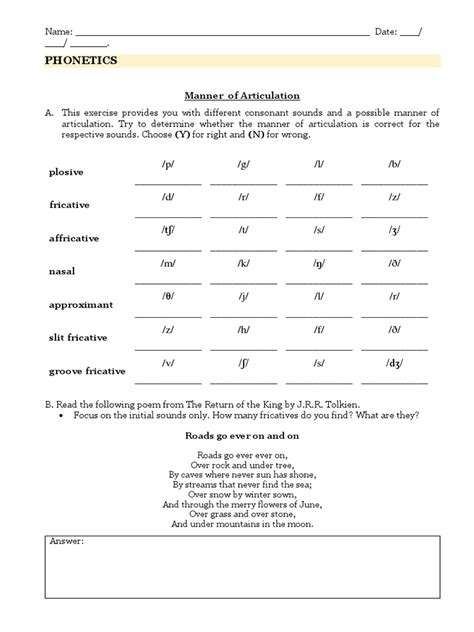 Manner of Articulation | PDF | Phonology | Human Voice