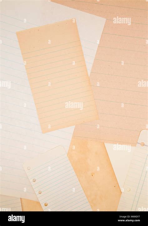 Collage Background of Various Pages of Vintage Paper Stock Photo - Alamy