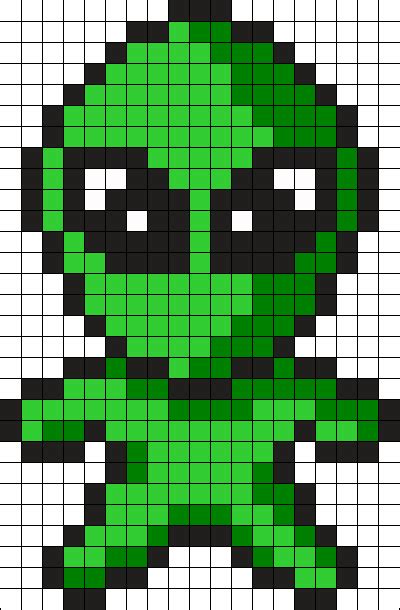 Search Results: Alien Bead Patterns | Kandi Patterns | Pixel art ...