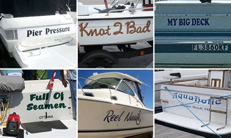 Hilarious pictures show the wittiest boat names out there | Funny boat ...