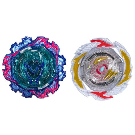 Beyblade Burst QuadStrike Gambit Dragon D8 and Ambush Achilles A8 Dual ...