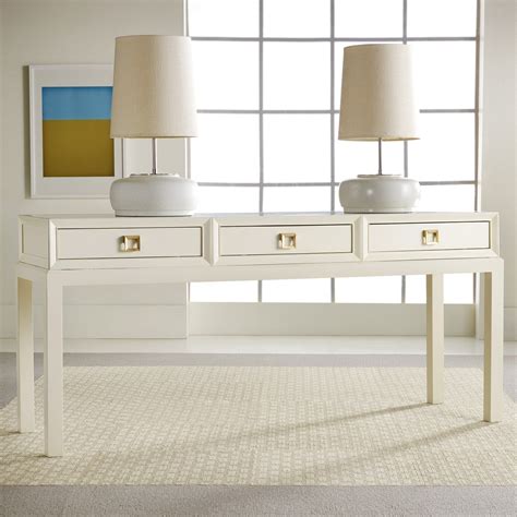 furniture-vintage-look-modern-wood-console-table-painted-with-white-color-and-3-drawers-with ...