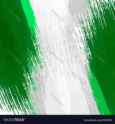 Grunge background in colors of nigerian flag Vector Image