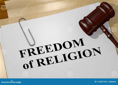 FREEDOM of RELIGION Concept Stock Illustration - Illustration of ...