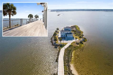 This listed North Carolina home has its own private beach