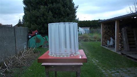 homemade Vertical Axis Wind Turbine (VAWT) [generating] - YouTube