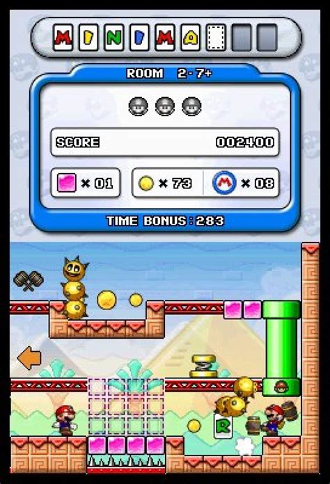 Mario vs. Donkey Kong: Minis March Again! (DSiWare) Screenshots