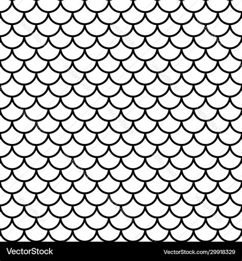 Fish scale seamless pattern Royalty Free Vector Image