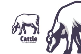 Cattle Logo Vector Graphic by lelevien · Creative Fabrica