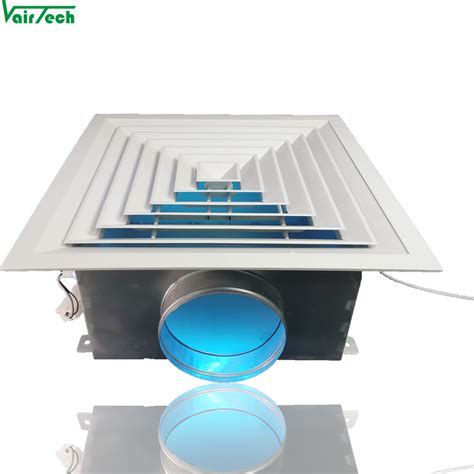 Ceiling Air Diffuser Air Grille with UV Sterilizer Purify Air From HVAC ...