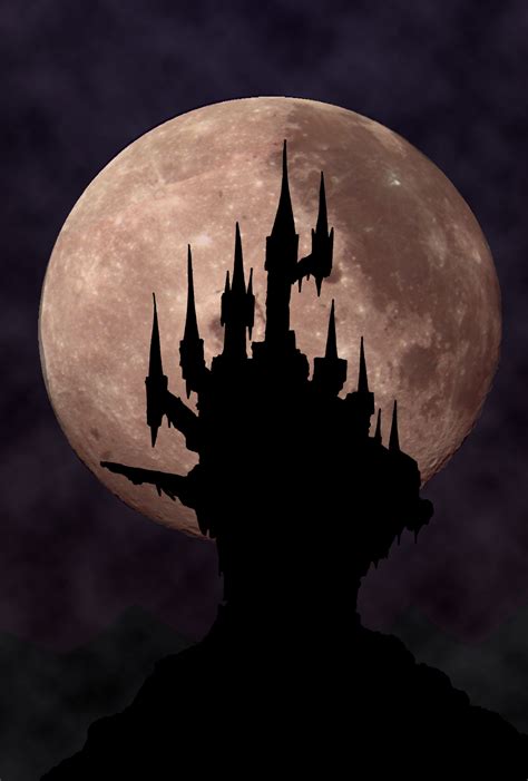 full moon #castle | Castlevania art, Castlevania castle, Game art