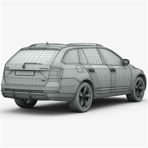 2015 Skoda Octavia Scout - 3D Model by 3DStarving