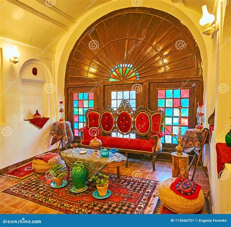 Traditional Vintage Persian Interior, Shazdeh Garden, Mahan, Ira Editorial Photo - Image of ...