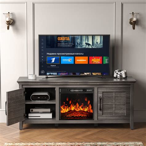 Buy Furnimics TV Stand with Fireplace for TVs up to 65 in, Fireplace TV ...